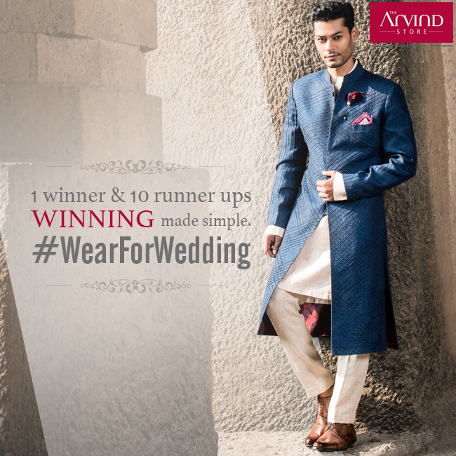 Participate in the #WearForWedding contest, where there’s 1 winner, 5 runner ups & 5 second runner ups. So many chances to win, hurry now!

Visit: http://bit.ly/WearForWedding