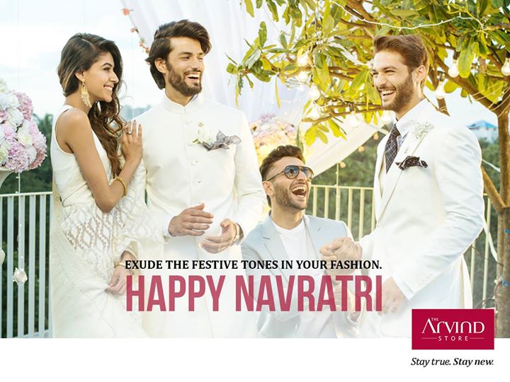 Celebrate the tradition of Navratri in your style with this season’s trendiest fashion.
#StayTrueStayNew #TheArvindStore
Visit: http://bit.ly/TAS_Locator
