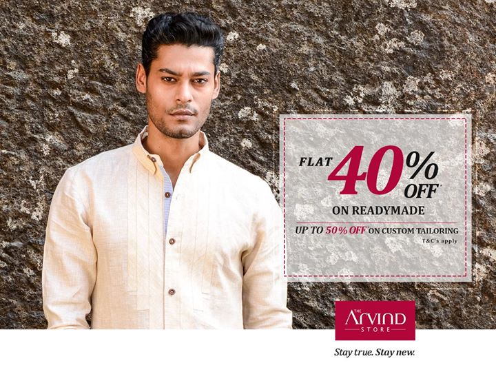 The Arvind Store, Men's Fashion Clothing | Ready To Wear Clothes | Offering Latest Fashion | Best Suiting Fabric and more.