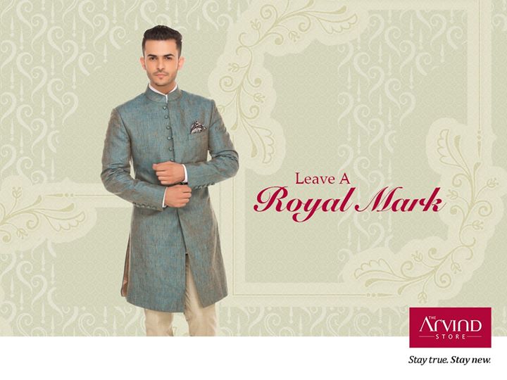 A majestic outfit and a royal color! This pure linen Achkan, crafted from the finest quality material will be a conversation piece, for sure.
Try it out here: http://bit.ly/TAS_Locator