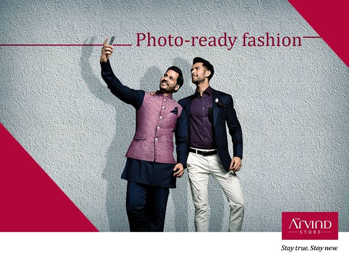 Going out for an entertaining evening with your colleague? We have got you covered. 
Don yourself in The Arvind Store apparels: bit.ly/TAS_Locator
#TheArivndStore #StayTrueStayNew
