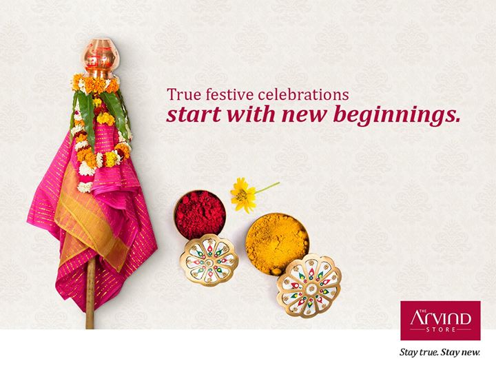 Indulge in the newness. Drape the goodness and celebrate the New Year with happiness and good fortune.
#StayTrueStayNew #HappyGudiPadwa