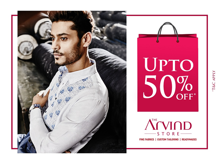 An exciting deal you just can’t miss! Visit our stores and get upto 50% OFF on fine fabrics, Arrow and US Polo 
T&C* applied 
- http://bit.ly/TASStoreLocator