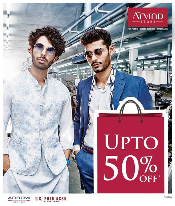 With latest styles available at a discounted price, your search for the perfect outfit ends here! Visit our stores today and enjoy sale upto 50% OFF, T&C* applied - bit.ly/TASStoreLocator