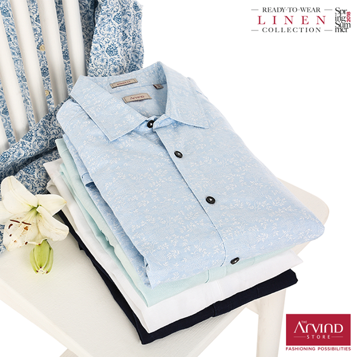 Summery linen Shirts are an absolute wardrobe essential, check out the Ready to Wear Linen collection at The Arvind Store, near you. Shop for Rs. 3999* and get a Rs. 1000 Gift voucher. Redeem Now  - https://bit.ly/2wPLbtJ
#ReadyToWear#MadeInArvind #SpringSummer #MensWear