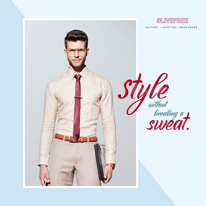 Dancing to the tunes of summer got that much easier. Try the SS19' range with made to measure and ready to stitch clothes from Arvind and #LiveFree from the difficulties of the heat.

#ArvindFashioningPossibilities #SS19 #Menswear #SpringSummerCollection
