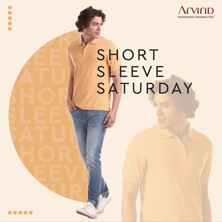 Take a short break.

#Arvind #ShortSleeveSaturday
#Fashion #Style
#Cool #WeekendVibes 
#FashioningPossibilities
