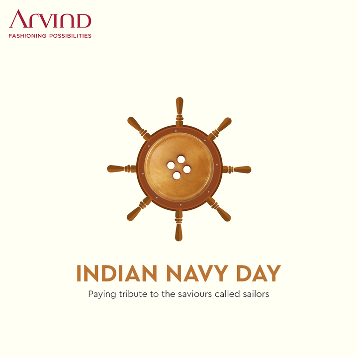 They are the selfless protectors; saluting the Indian Navy.

#Arvind #FashioningPossibilities #IndianNavyDay #NavyDay #Greeting #Respect #MenAtSea