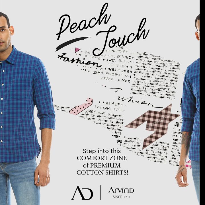 Get the best of comfort & style with AD by Arvind’s range of Peach Touch shirts! 

Explore more today https://bit.ly/3esqsPH

#Arvind #FashioningPossibilities #ADByArvind #CottonShirts #Checks #CasualStyle #CottonFabric #CasualCapsule #CasualEssentials #MensWear #MensFashion
