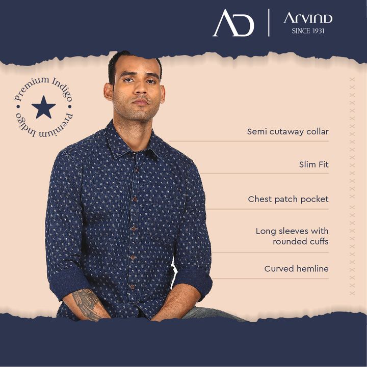 Style these indigo shirts the way you like! This range is versatile and looks good with anything 

Explore more today: https://bit.ly/3z3C4li

#Arvind #FashioningPossibilities #ADByArvind #CottonShirts #Checks #CasualStyle #CottonFabric #CasualCapsule #CasualEssentials #MensWear #MensFashion