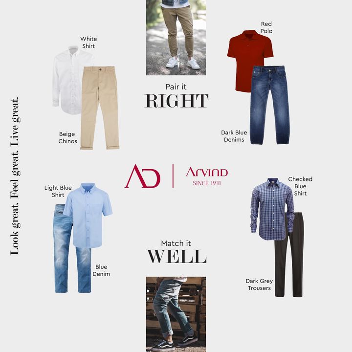 Keep your focus and look extra sparkly. Here's our take on a set of outfits that match well without a thought. Tell us about your favorite look in the comments below.
.
.
.
.
.
.
.
.
.
.
.
.
.
#Arvind #FashioningPossibilities #MensWear
#apparel #outfitoftheday #shoppingonline #shirt #mentshirt #fashionmen #casualwear #fashionblogger #denim #ootd #streetfashion #instafashion #mensclothing #mensstreetstyle #clothingbrands #menstyleguide #trending #fashionformen #casualstyle #menshirts  #instagood #clothingline #menshoes #shoponline