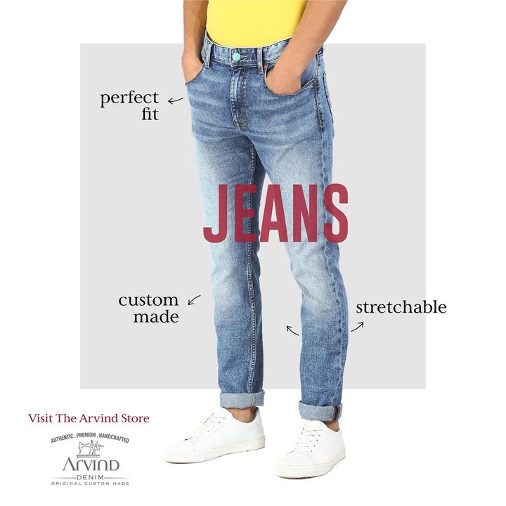 The perfect pair of denim is a quintessential in every modern man's wardrobe. Whatever your body type, you will inevitable find the right pick with our custom made and stretchable fabric. Make it your go-to pick for any occasion. 
.
.
.
.
.
.
.
.
.
.
.
.
.
#Arvind #FashioningPossibilities #MensWear
#fashionformen #mensfashion #fashion #menswear #menstyle #jeansformen #menwithstyle #menfashion #mensweardaily #denimjeans #styleformen #mensfashionpost #fashionblogger #menwithclass #mensclothing #dapper #menwithstreetstyle #m#instafashion #mensfashionreview #malefashion #ootd #menstyleguide #gentleman #fashionista #menslook #fashionmen