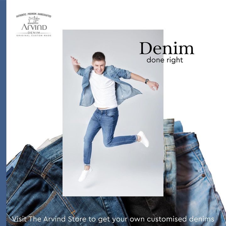 Jeans is not just about another shade of blue or gray! The denim trend is here to stay. We offer you a wide collection of denim jeans in all the colors your heart desires.   Visit the store today for your perfect personalised fit jean for you. 
.
.
.
.
.
.
.
.
.
.
.
.
.
#Arvind #FashioningPossibilities #menswear #style #trend #fashionstyle #instafashion #onlineshopping #fashionblogger #outfit #fashionista #outfitoftheday #shopping  #streetwear #clothing #ootdfashion #outfits #fashiondesigner #denimjeans  #outfitinspiration #boutique #styleblogger #winteroutfit #instastyle #clothes #jeans #winterfashion #jeansformen #shoppingonline #higheststreetfashion