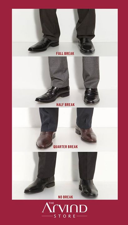 The Arvind Store Fashion Info Pant Breaks The fold or bend above the cuff  of the leg which is created when the fabric of the leg is longer than your  physical leg