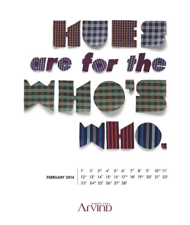 The Arvind Store,  stylish, TAS, Calendar, February!