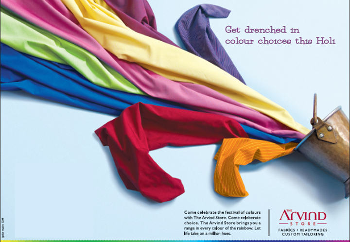 The Arvind Store,  Color, cheerful, joyous, Hues!, HappyHoli!