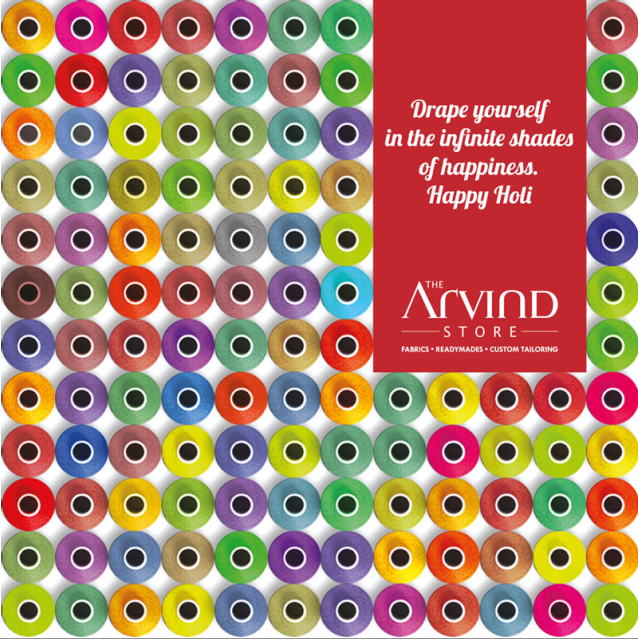 The Arvind Store,  colors, HappyHoli, FestivalofColors, IndianFestival, Celebrations, Ahmedabad