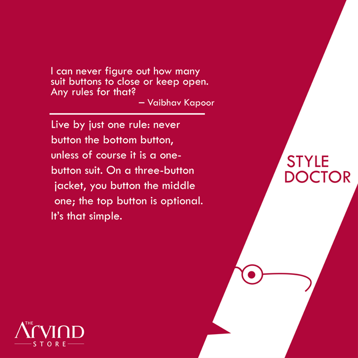 Style doubts? Ask the #StyleDoctor! 

#MensFashion #TheArvindStore #TAS