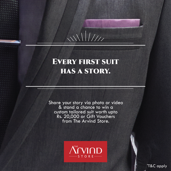 Here's your chance to win a FREE Custom Tailored Suit from The Arvind Store.

Click on the below link to know how to participate: 
http://thearvindstore.com/terms_condition.html