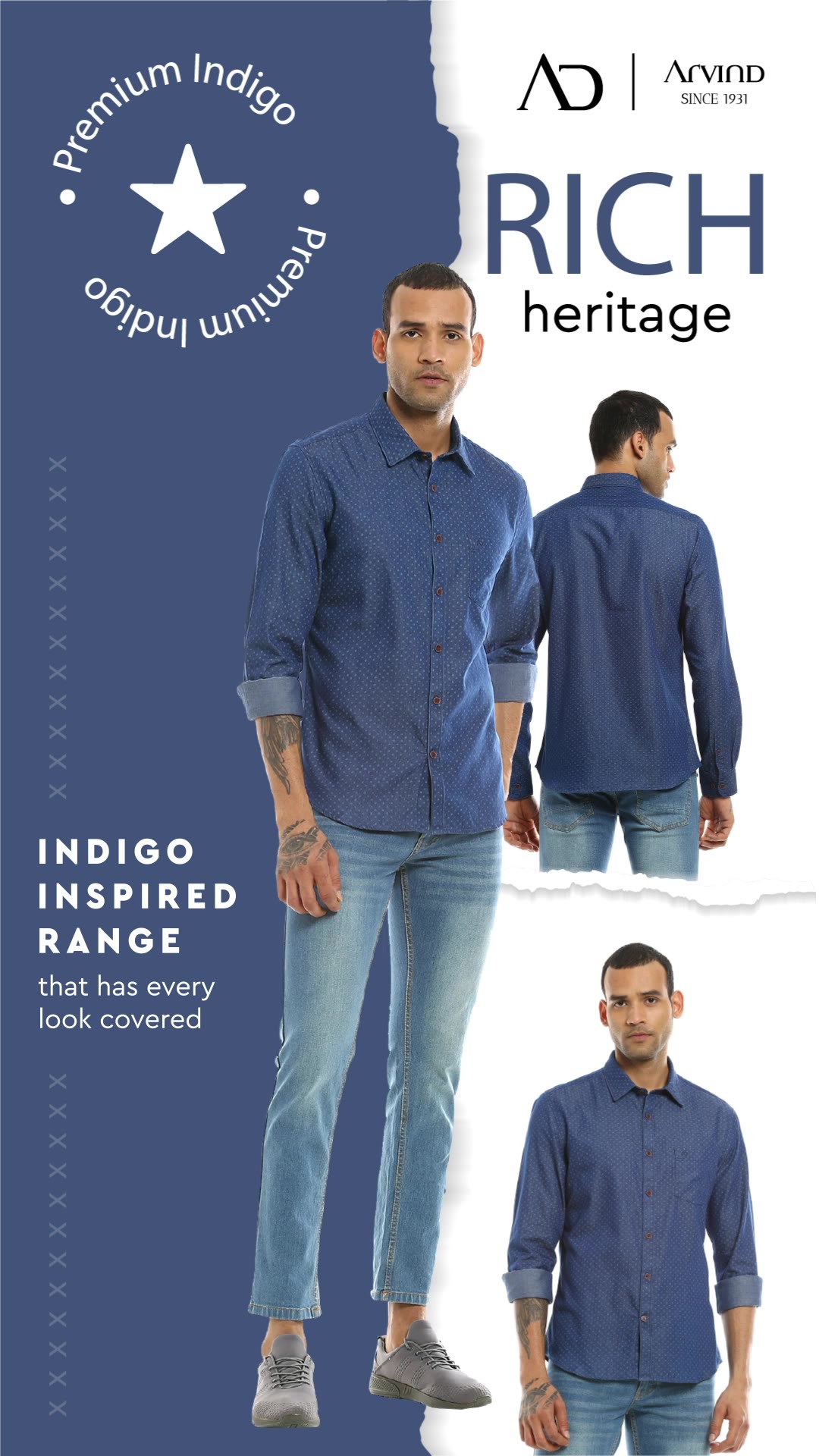 Classic shirts loved by all.

Shop Now:
https://arvind.nnnow.com
.
.
.
.
.
.
.
.
.
.
.
.
.
#Arvind #FashioningPossibilities #Menswear
#shirtformen #fashion #style #shirts #clothes #mensfashion #clothing #jeans #tshirts #ootd #love #menswear #dress #shopping #shoes #onlineshopping #designershirt #design #instagood #pants #jacket #streetwear #like #indigoshirt #shirtdesign #model #outfit #apparel