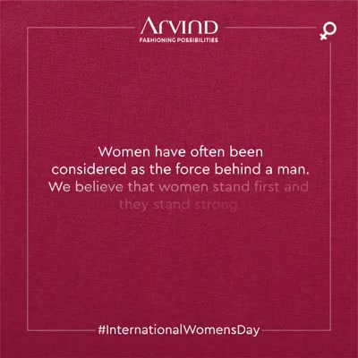 It is often believed that women stand behind men, as men reach the zenith of success. Whereas, women have paved a path of success for themselves. Today, we celebrate the firsts of Indian women from different walks of life.
Kudos to women, who stand first!
Happy Women's Day!
.
.
#gentlemenfashion #premiumclothing #mensclothes #everydaymadewell #smartcasual #fashioninstagram #dressforsuccess #itsaboutdetail #whowhatwearing #thearvindstore #classicmenswear #mensfashion #malestyle #authentic #arvind #menswear #customshirts #customtailoring #bespoketailoring #InternationalWomensDay #IWD2020  #EachForEqual #WomenEmpowerment