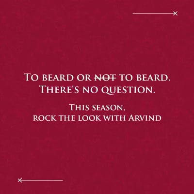 It's #NoShaveNovember! That time of the year when you sport your beard not just to make a style statement, but also spread awareness about men's health. So here’s you, gents - rock your beards with Arvind ready to wear and custom tailored suits and blazers.