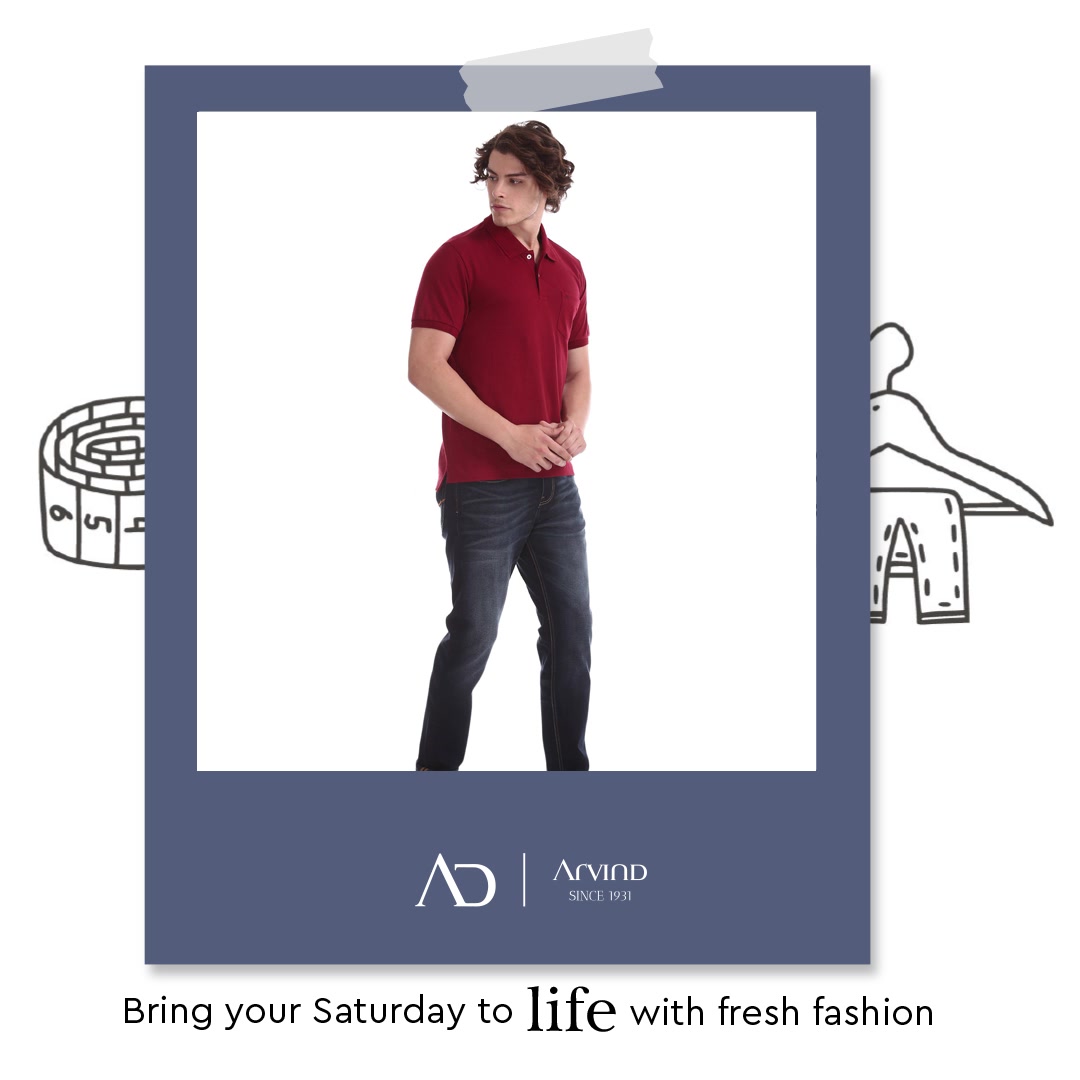Without a Saturday, Sunday would feel like just any other day. Slay your day at work in style. 

Shop Now:
https://arvind.nnnow.com
.
.
.
.
.
.
.
.
.
.
.
.
.
#Arvind #FashioningPossibilities #Menswear
 #tshirt #fashion #shirt #style #tshirtdesign #tee #tshirts #gift #apparel #clothing #streetwear #instagood #design #love #model #photooftheday #pillow #hoodie #streetstyle
#apparel #clothes #clothingbrand #ootd #onlineshopping #jeans #shopping  #instagood #mensfashion #like #tees #poloshirts
