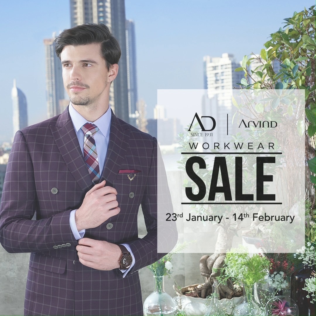 Turn up your style in suits, blazers and bandis at FLAT 50% OFF. Offer is only valid till 14th February. 

Shop now at arvind.nnnow.com
.
.
.
#ADfashion #ArvindFashion #TheArvindStore #Workwearsale #2021sale #workwear #formals #discounts #Menswear #MensFashion #Fashion #style #comfortable #classicmenswear #texturedfabrics #firstimpressions #dressforsuccess #StayStylish