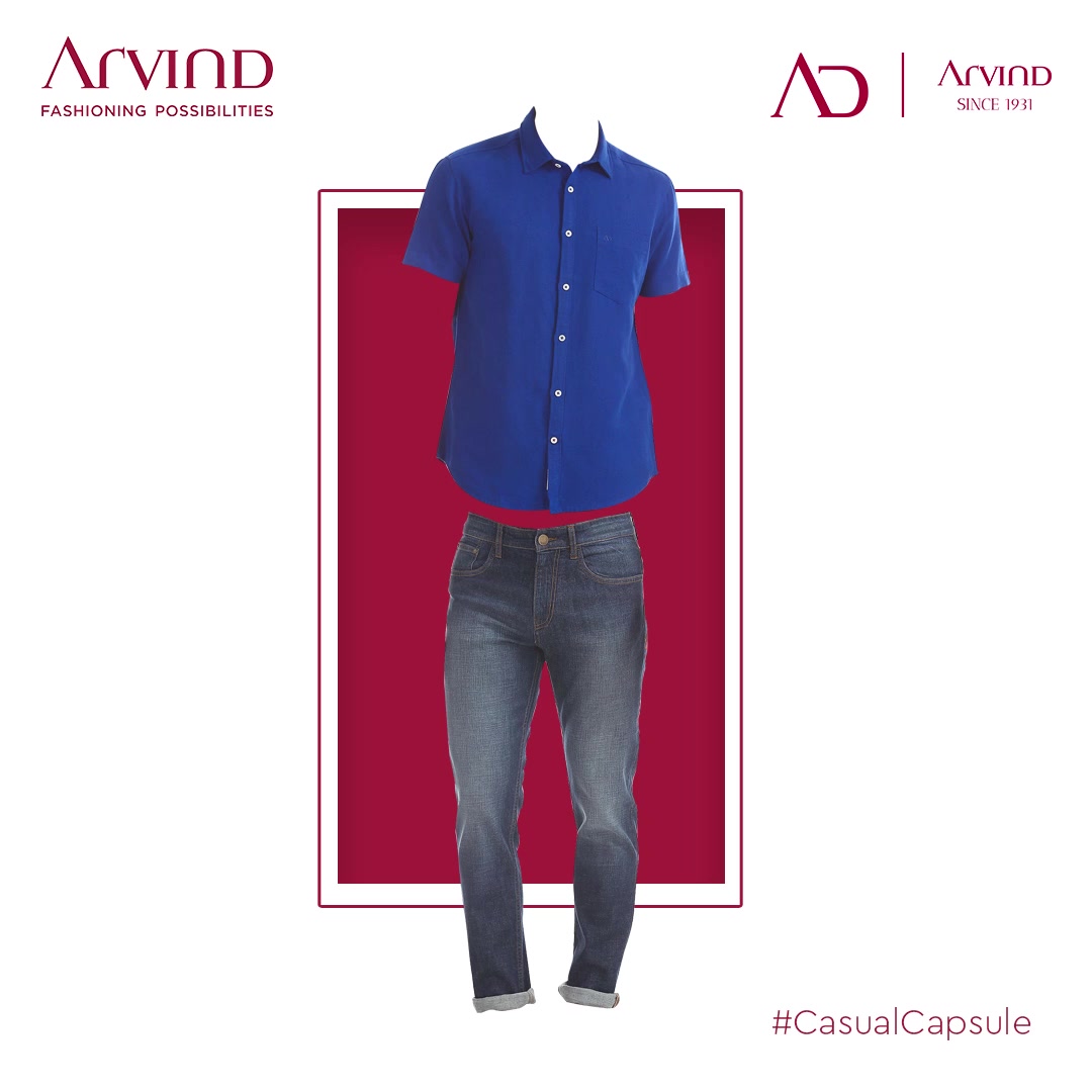 Weekend calls for the stylish casuals!
Take a look at the casual capsule and look your best.

#Arvind #FashioningPossibilities #CasualCapsule #Saturday #ReadyToWear #Menswear #StayStylish #ClassicCasual #WeekendVibes