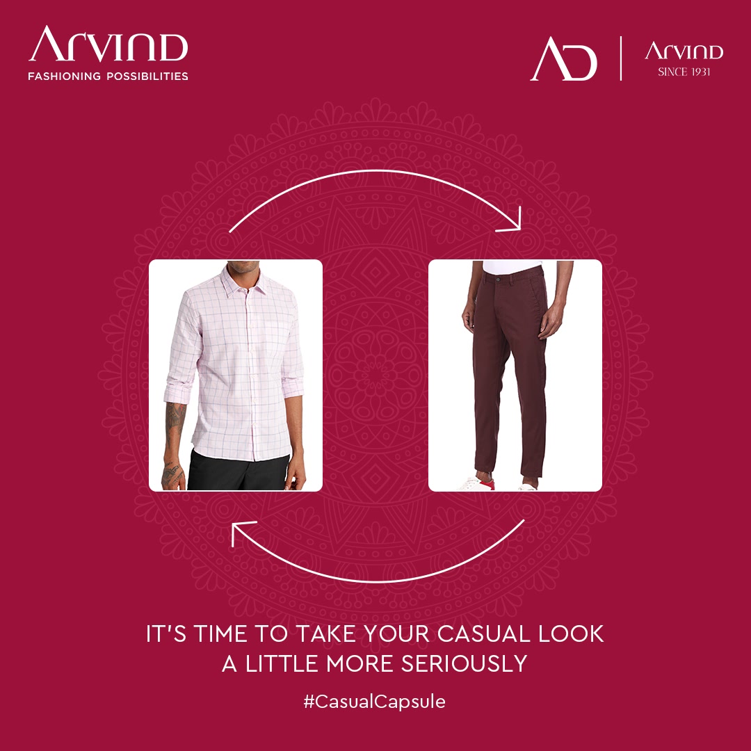 Discover the smart casual style; It is time to take the casual looks a little more seriously with Arvind Casual Capsule.

Shop Now: https://arvind.nnnow.com/clothing?p=1&category=Jeans--Polo%20Shirts--T-Shirts--Jackets

#SmartCasualStyle #CasualCapsule #Arvind #Menswear #FashioningPossibilities #CharismaOfCasualWears #Casuals #CasualStyle #WeekdayStyle #Comfortable #StayCool