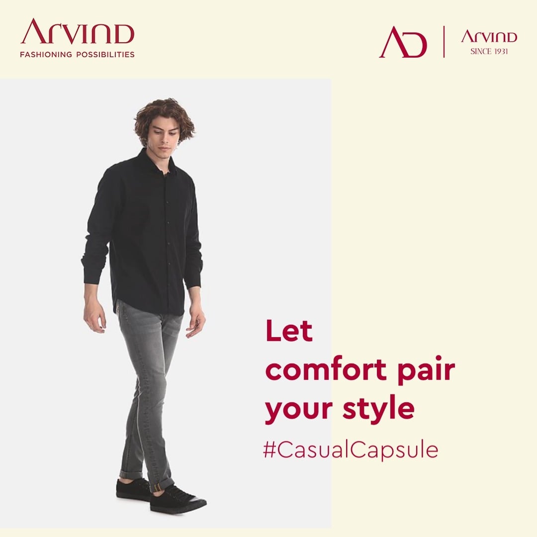 How do you dress up for the weekends?

We suggest you to keep it stylish and comfortable.

#Arvind #FashioningPossibilities #CasualCapsule #Saturday #Casual #Comfortable #ReadyToWear #MensWear #WeekendStyle #WeekendWardrobe