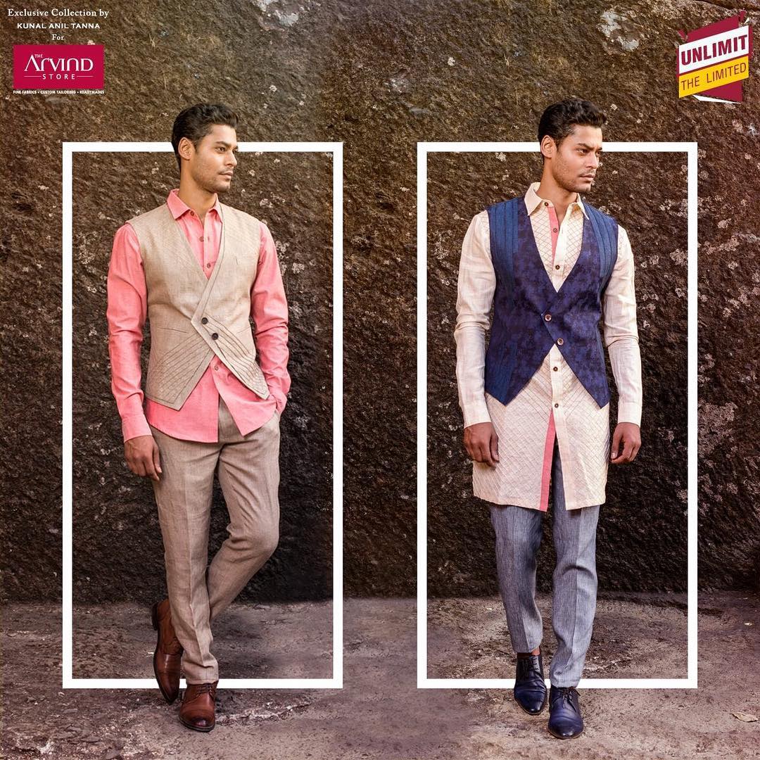 Challenge the conventions of a regular waistcoat with a Textured Linen or a Denim Jacquard waistcoat. Pick your favourite look from an exclusive designer collection. #UnlimitTheLimited #exclusivecollection #menswear #mensfashion #menstyle #fashiongram