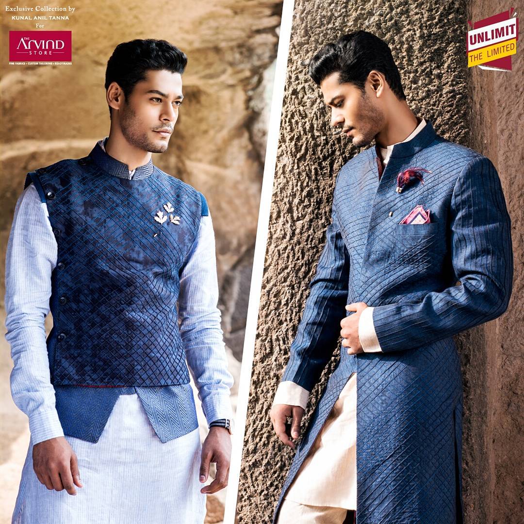 For those occasions, when you’d like to make a great impression... Choose an exquisite linen Achkan or a mesmerizing Jacquard bani. Link in the bio #UnlimitTheLimited #KunalAnilTanna
#MenStyle
#MensFashion #dapper #exclusivecollection #mensstyleguide #designer #TheArvindStore