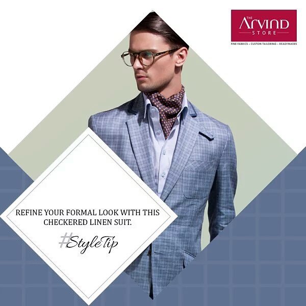 A light blue shirt is the spine of a good wardrobe, & this checkered linen suit takes it to new heights
#StyleTip #fashionformen #menswear #mensfashion #arvindstore #mensstyle