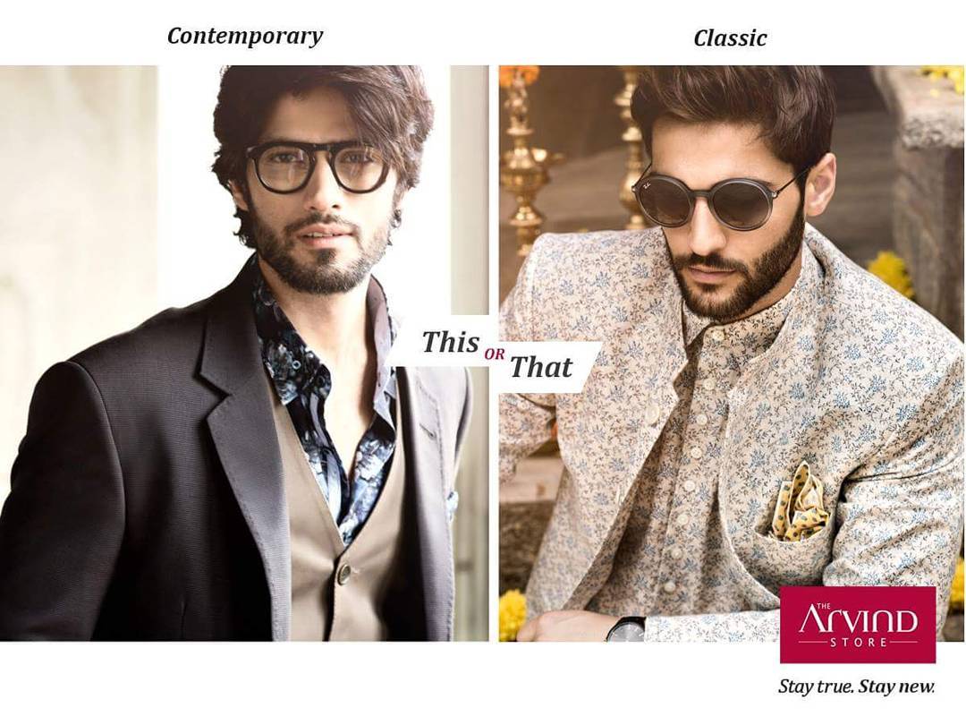 Which of these two styles catches your fancy this festive season? 
Tell us in the comments
section below.
#StayTrueStayNew

#ThehArvindStore #FestiveColletion2016 #FashionforMen #MensFashion #MensStyle
#DapperLook #contemporary #classic #suit #Bandhgala
