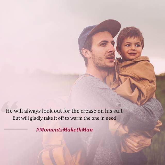Not a day goes by when he looks anything less than impeccable. Except when he sees someone who needs to be tend to. Let's celebrate a day for those men on International Men's Day.
 #internationalmenday #MomentsMakethMan  #MensDay #FashionForMen #MenInStyle