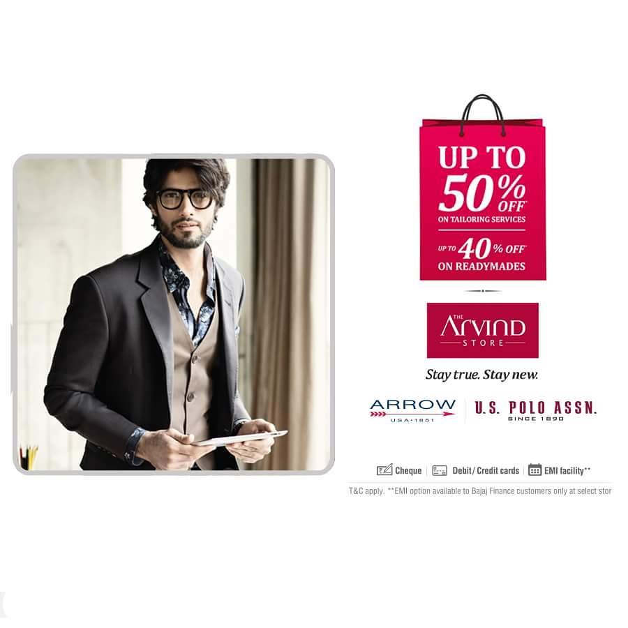 This holiday season, we bring you twice the joy at half the price. Up to 50% OFF on custom tailoring and up to 40% on readymades. Rush in today. For  select outlets check the link in bio.

#offer #Eoss #TheArivndStore #TheArvindStoreOffer #StayTrueStayNew