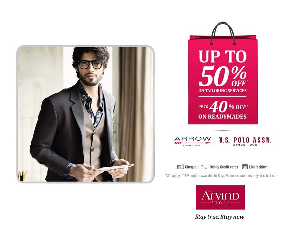 The Arvind Store,  EOSS, TheArivndStore, StayTrueStayNew, offer, FashionForMen