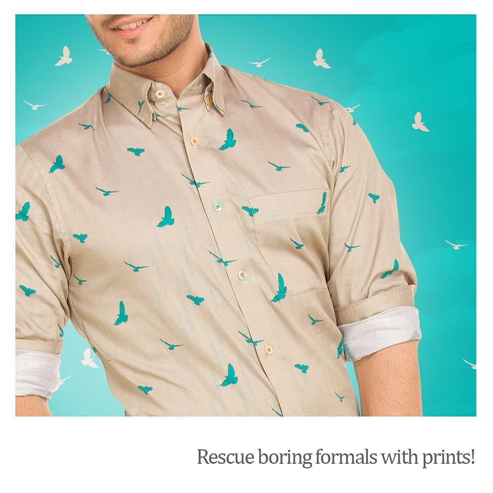 When your regular formals need excitement, a printed shirt is the saviour! What better time to grab one than during our Sale. Don’t miss out! Visit your nearest The Arvind Store.

#PrintShirt #TheArvindStore #StayTrueStayNew #GrabThemSoon #PrintStyle #ShirtForMen #MenInFashion