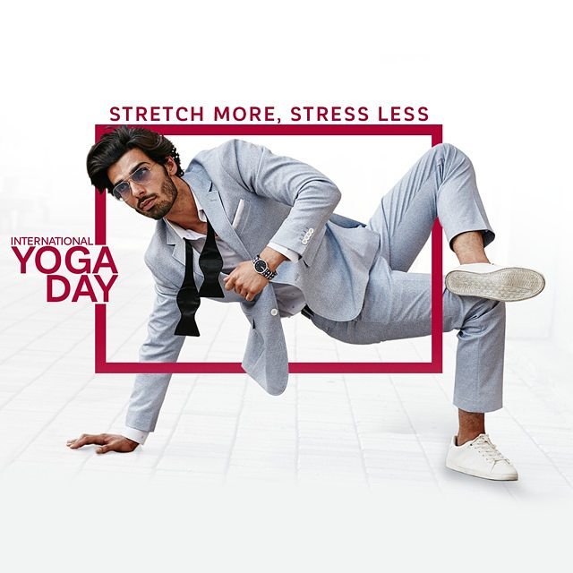 Let's pledge towards stretching more and stressing less. #InternationalYogaDay #InternationalYogaDay2017 #Yoga
