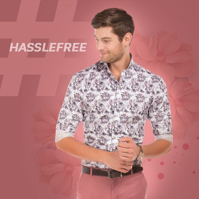 A printed shirt for the monsoon days.