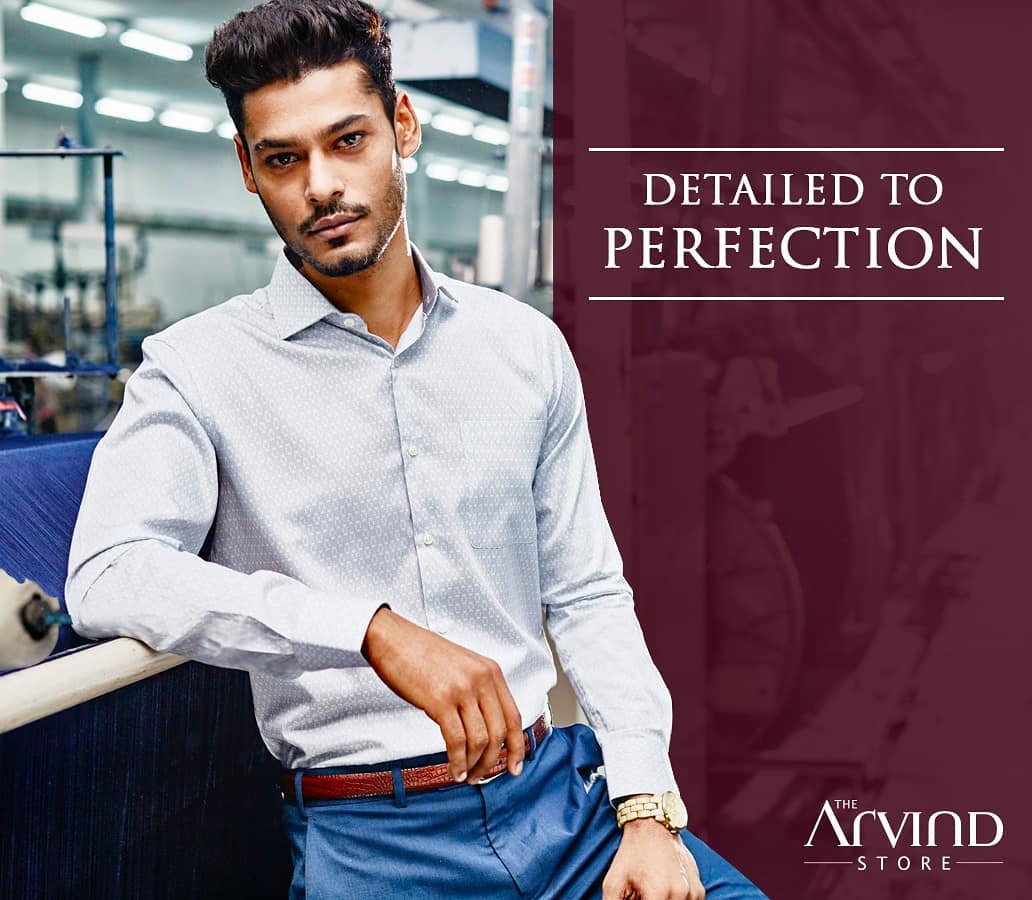A shirt that adds a contemporary twist to your everyday office look. Visit our stores today and enjoy discount upto 50% Off on fine fabrics, Arrow and US Polo,
T&C* applied 
#arvind #thearvindstore #madeinarvind #menswear #mensfashion #mens #menscollection #style #stylestatement #menswear