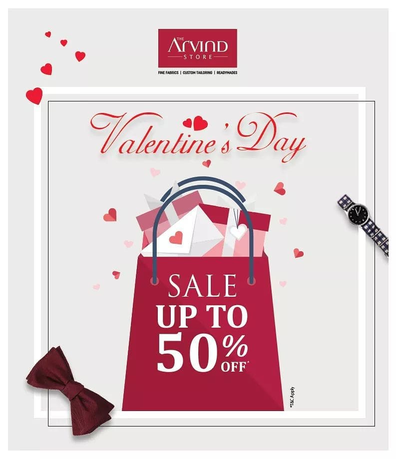 Here’s an amazing offer to smarten up your look for Valentine’s Day! Visit our stores today, pick your favourite outfit and enjoy discount upto 50% OFF on fine fabrics, Arrow and US Polo, T&C* applied. Link in Bio.

#fashion #style #trendyclothes #latestfashion #latestcollection #collection #valentinegift #instastyle #instalook