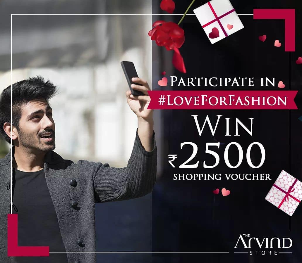 #ContestAlert-  Fancy winning shopping vouchers worth Rs 2500? Participate in #LoveForFashion and follow these simple steps.
1. Post a picture  wearing your favourite outfit and tell us why is it special to you using #LoveForFashion
2 Ask you friends to vote for your entry by liking it
3. Most voted entry gets a chance to win

#fashionstyle #fashionapparel #style #trendyclothes #trendylook #loveforfashion #mensfashion #menscollection