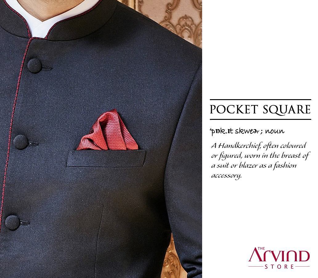 The Pocket Square, not only earns you ample style points but also adds a touch of elegance to your ensemble.

#designerwear #menswear #celebrationwear #weddingwear #suits #royal #weddingsuits #bestdressed #menswear #handcrafted #accessories #style #mensfashion #menwithstyle