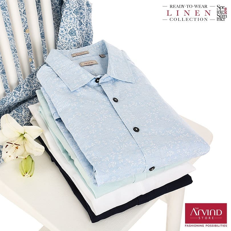 Summery linen Shirts are an absolute wardrobe essential, check out the Ready to Wear Linen collection at The Arvind Store, near you. Shop for Rs. 3999* and get a Rs. 1000 Gift voucher. Redeem Now - Link in bio.
#ReadyToWear#MadeInArvind #SpringSummer#MensWear #Linen