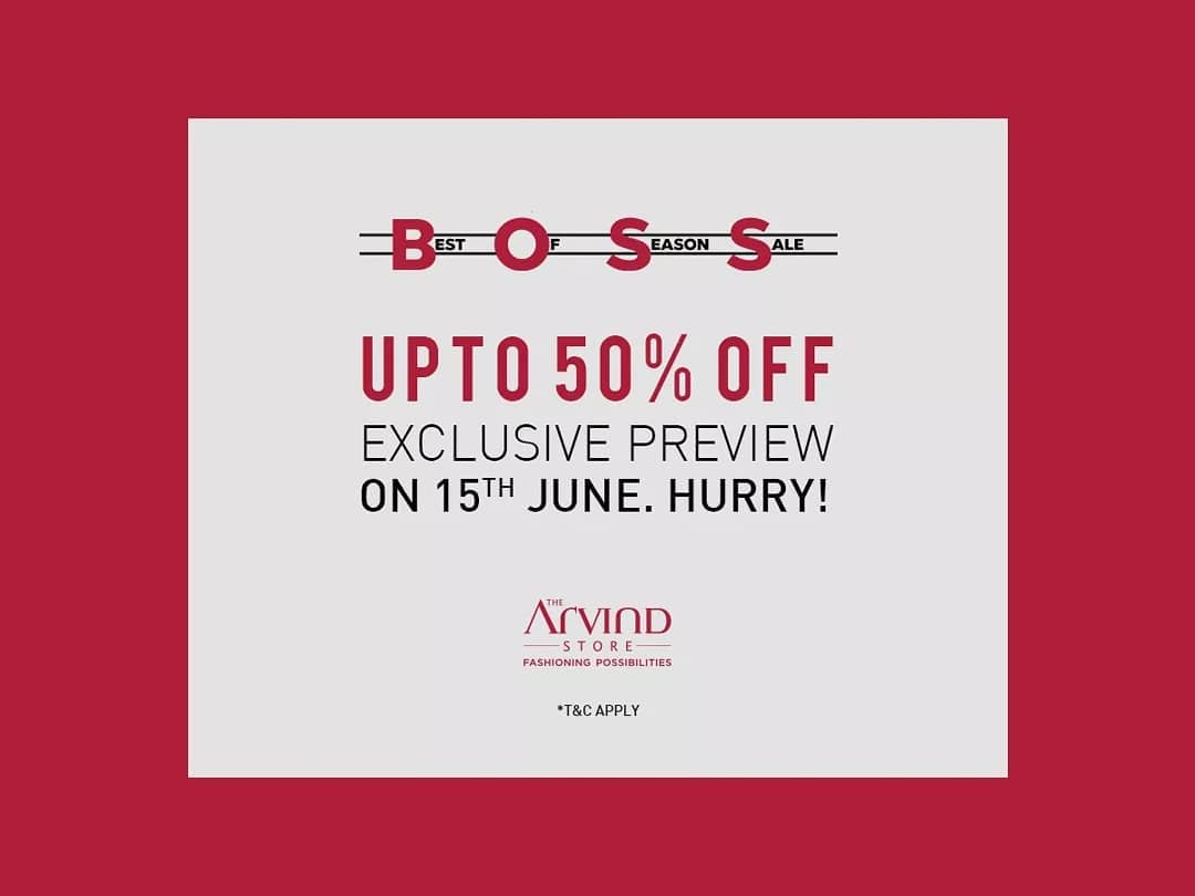 The Arvind Store,  BestOfSeasonSale, Sale, Offer, Exclusive, Discount