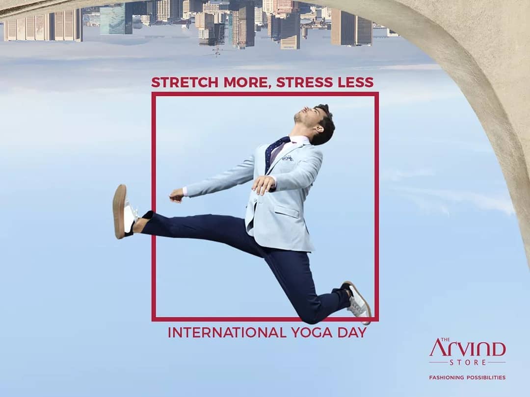 The simple mantra to ace yoga: Stretch more, stress less!  #InternationalYogaDay