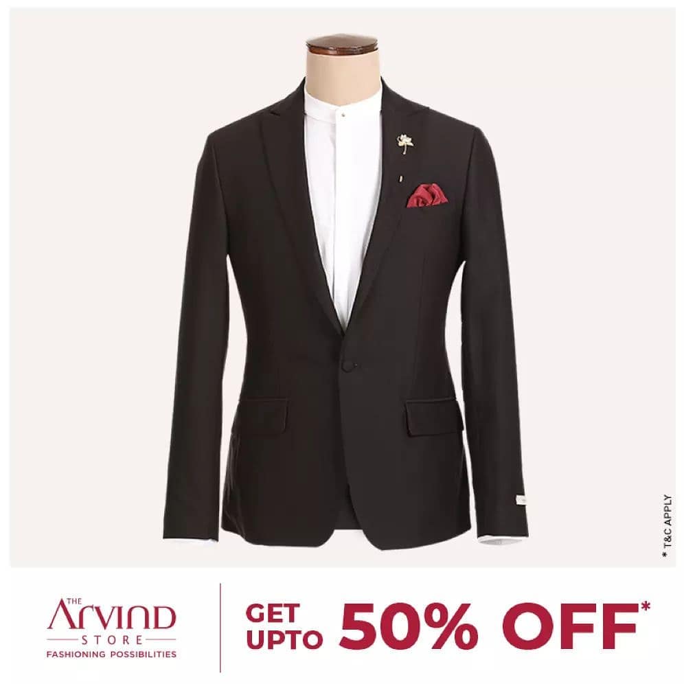 Grab this trendy blazer at up to 50% off. Why wait? Hurry! Check out many more ready-to-wear options here: link in bio

#ReadyToWear #TheArvindStore #ShopNow

T&C apply.