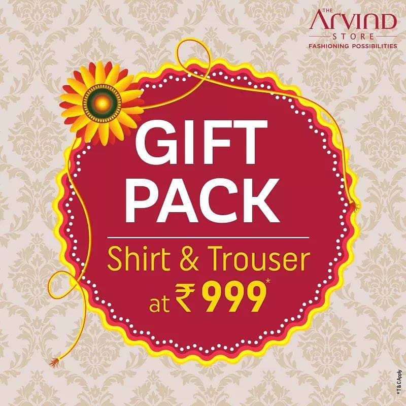 Some shirts are lucky because someone special had chosen them. This Rakshabandhan, give your brother a fashionable gift.

Head to the nearest Arvind store today!
Link in bio